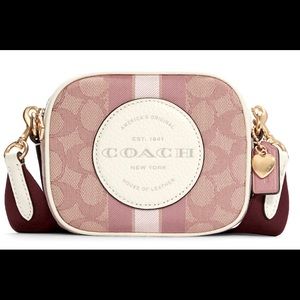 Coach Dempsey mini camera bag NWT and heart charm